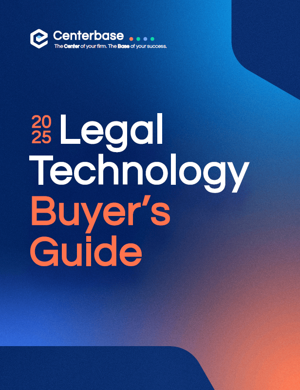 Image of Centerbase's 2025 Legal Technology Buyer's Guide